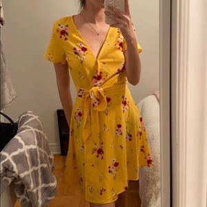 Yellow floral dress